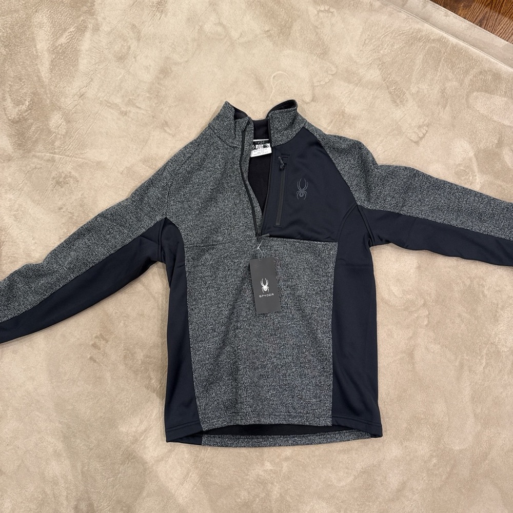 Spyder Black and Gray Zip-Up Jacket